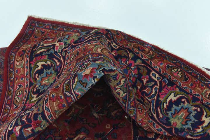 9' 9 x 12' 9 Hand Knotted Mashad Persian Wool Rug