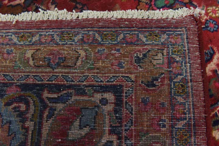 9' 9 x 12' 9 Hand Knotted Mashad Persian Wool Rug