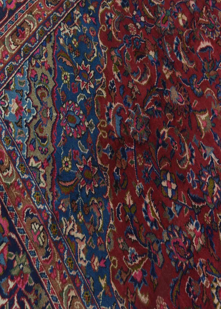 9' 9 x 12' 9 Hand Knotted Mashad Persian Wool Rug