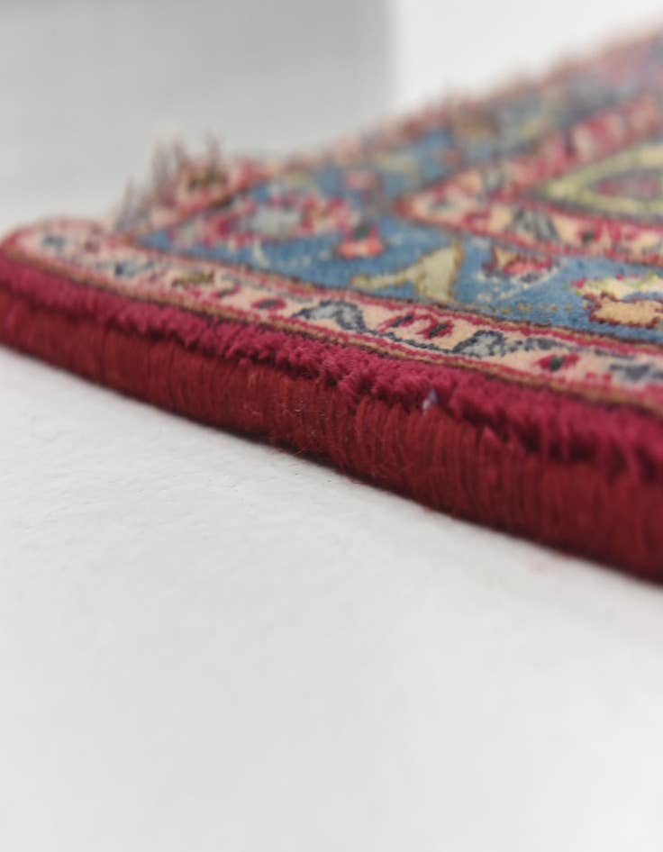 Detail image of 9' 7 x 12' 10  Hand Knotted Mashad Persian Wool Rug