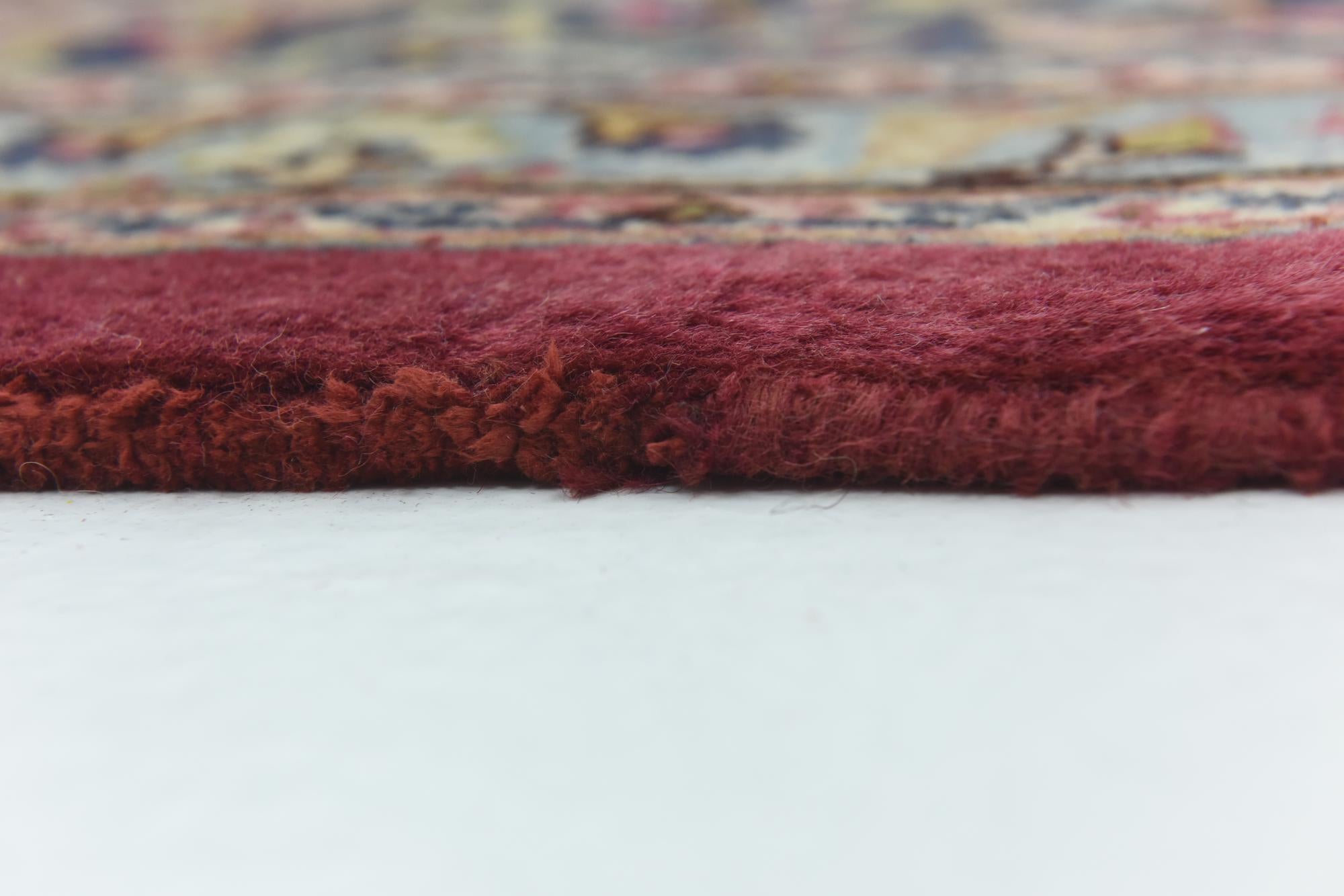 9' 8 x 12' 10 Hand Knotted Mashad Persian Wool Rug