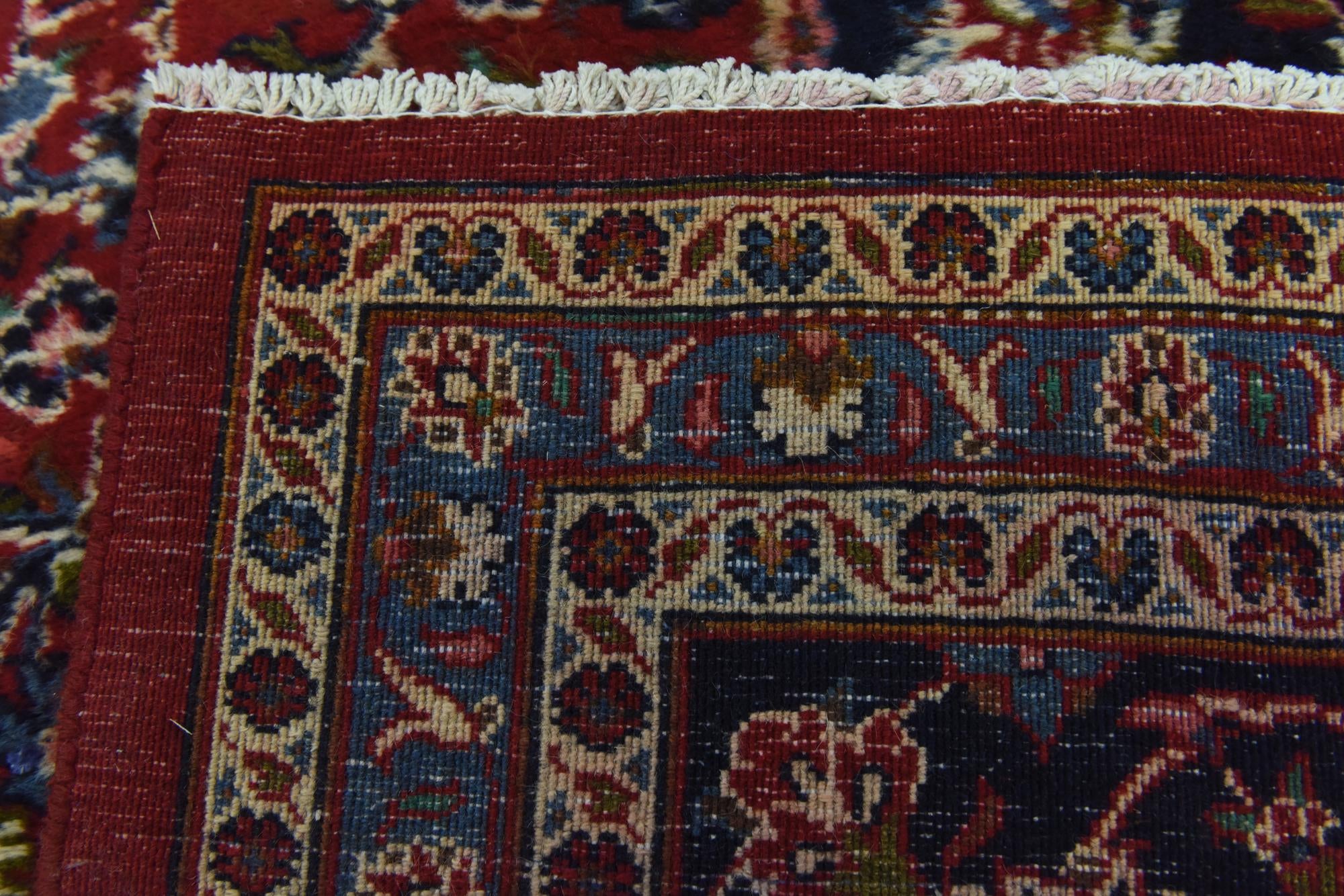 9' 10 x 12' 5 Hand Knotted Mashad Persian Wool Rug
