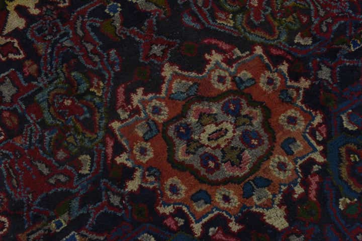 9' 6 x 12' 5 Hand Knotted Mashad Persian Wool Rug