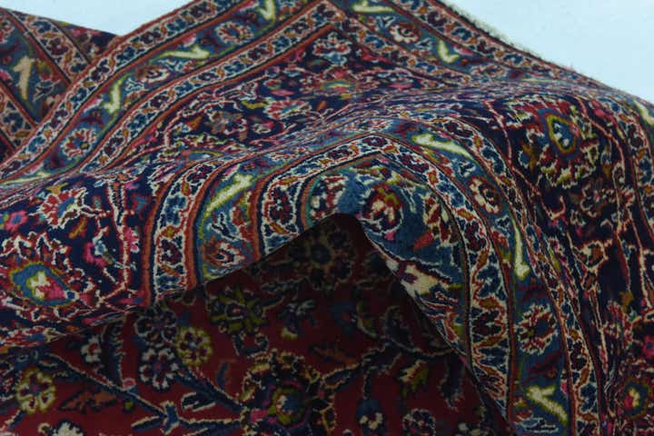 9' 9 x 12' 9 Hand Knotted Mashad Persian Wool Rug