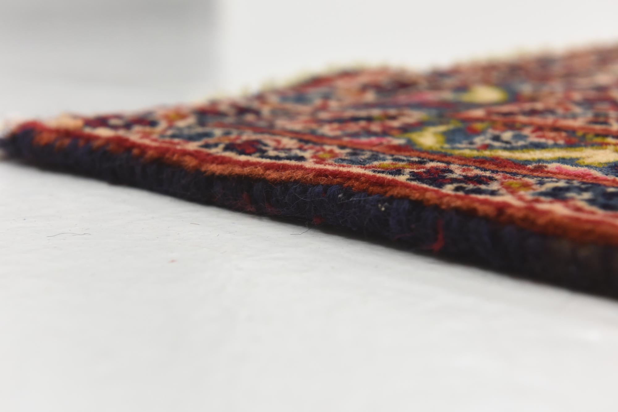 9' 9 x 12' 9 Hand Knotted Mashad Persian Wool Rug