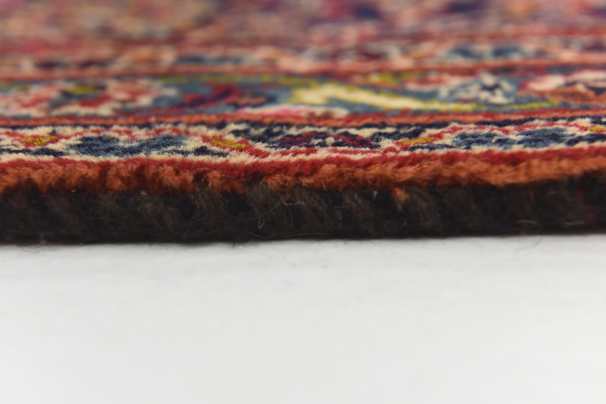 9' 9 x 12' 9 Hand Knotted Mashad Persian Wool Rug