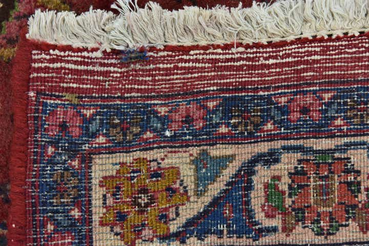 9' 7 x 13' Hand Knotted Mashad Persian Wool Rug