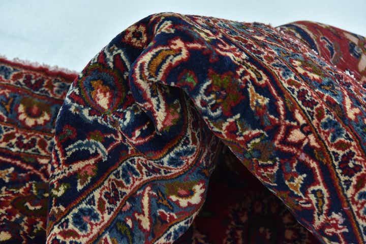 9' 10 x 12' 10 Hand Knotted Mashad Persian Wool Rug