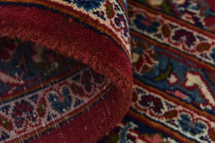 9' 10 x 12' 10 Hand Knotted Mashad Persian Wool Rug