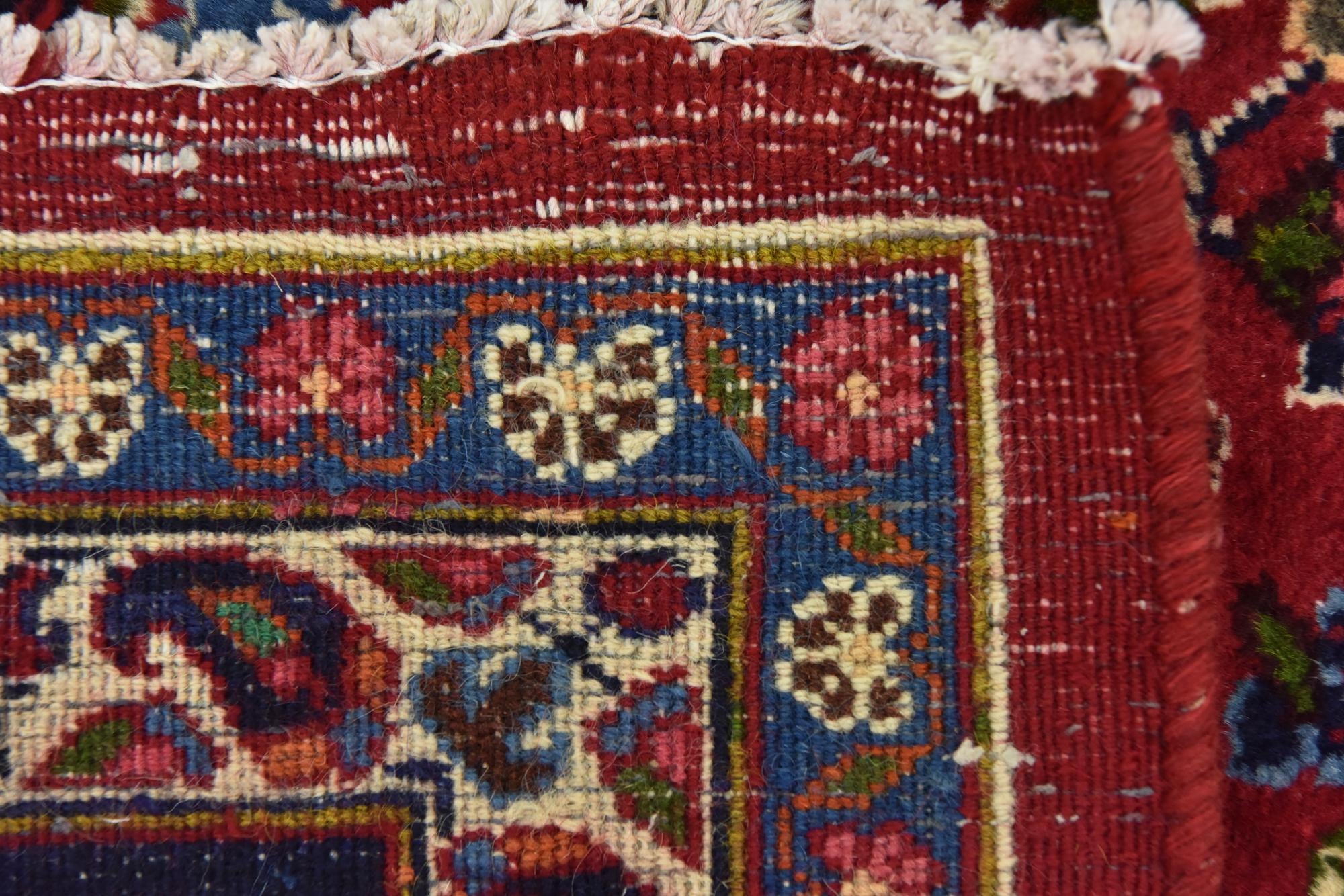 9' 10 x 12' 7 Hand Knotted Mashad Persian Wool Rug