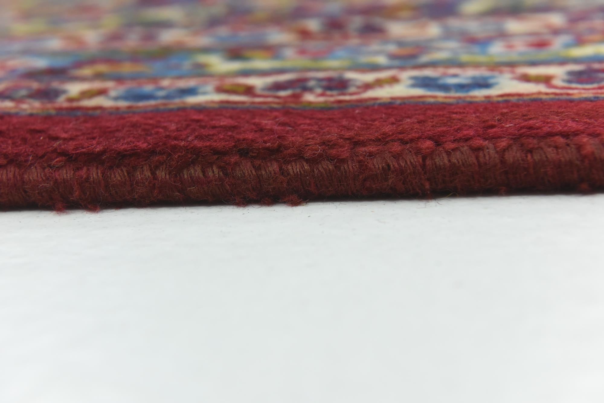 9' 8 x 12' 7 Hand Knotted Mashad Persian Wool Rug