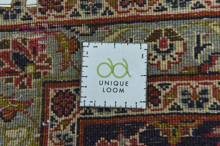 9' 6 x 12' 10 Hand Knotted Mashad Persian Wool Rug