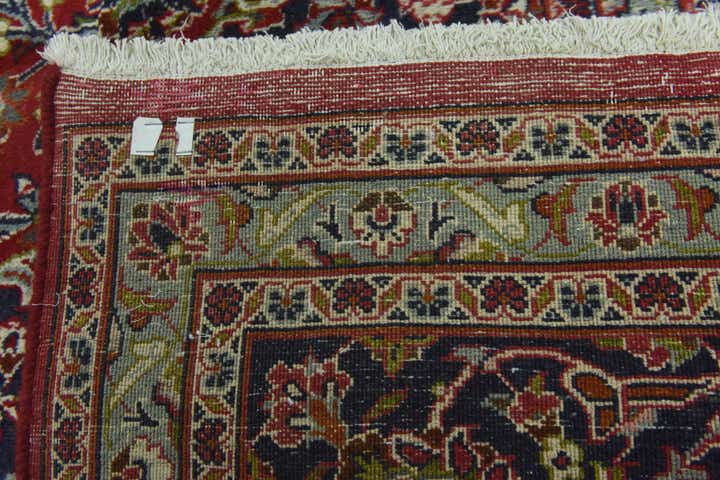 9' 6 x 12' 10 Hand Knotted Mashad Persian Wool Rug
