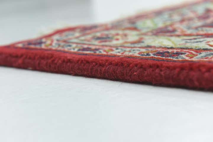 9' 6 x 12' 10 Hand Knotted Mashad Persian Wool Rug