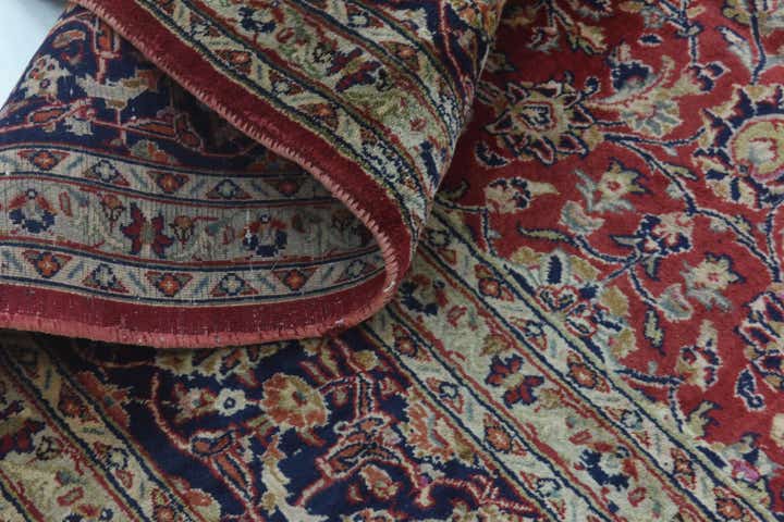 9' 8 x 12' 6 Hand Knotted Mashad Persian Wool Rug