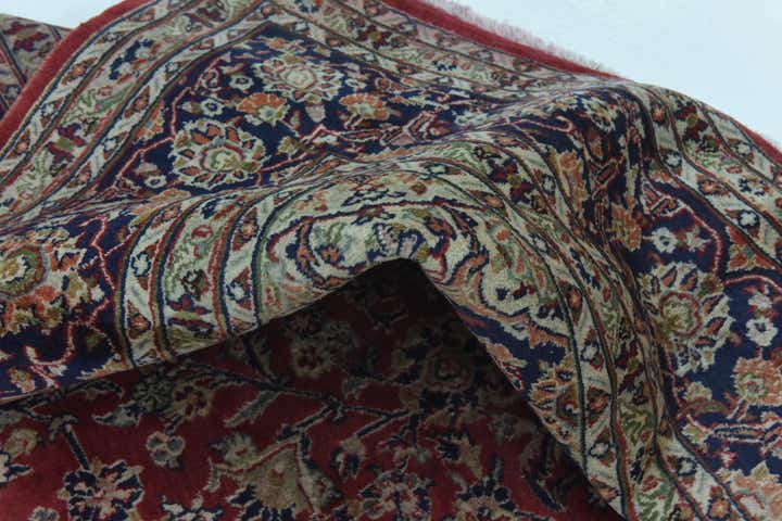 9' 8 x 12' 6 Hand Knotted Mashad Persian Wool Rug