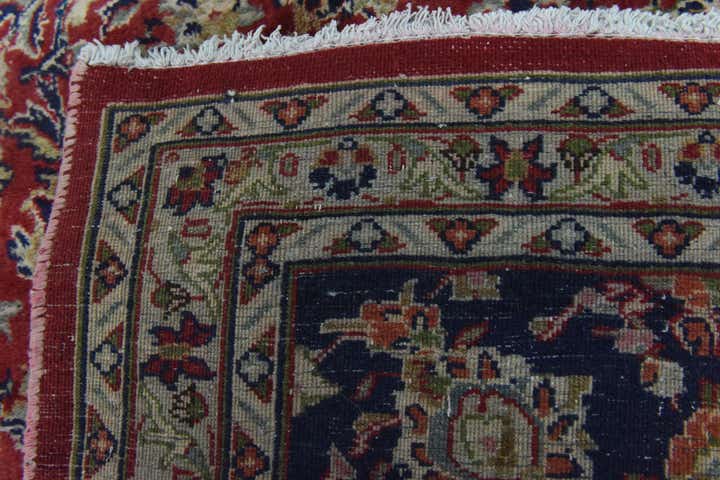 9' 8 x 12' 6 Hand Knotted Mashad Persian Wool Rug
