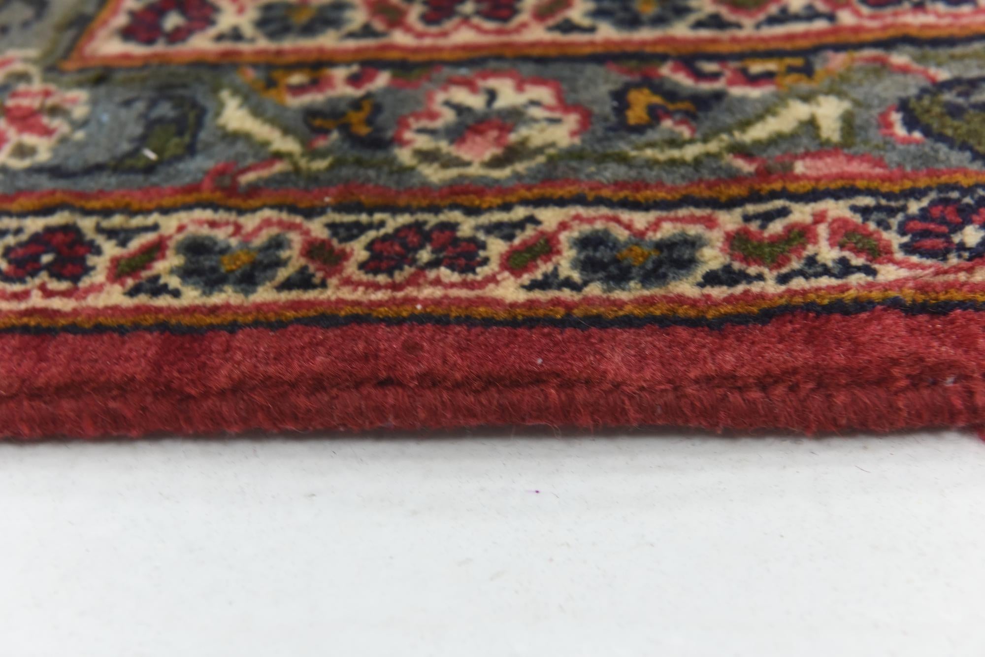 9' 6 x 12' 6 Hand Knotted Mashad Persian Wool Rug