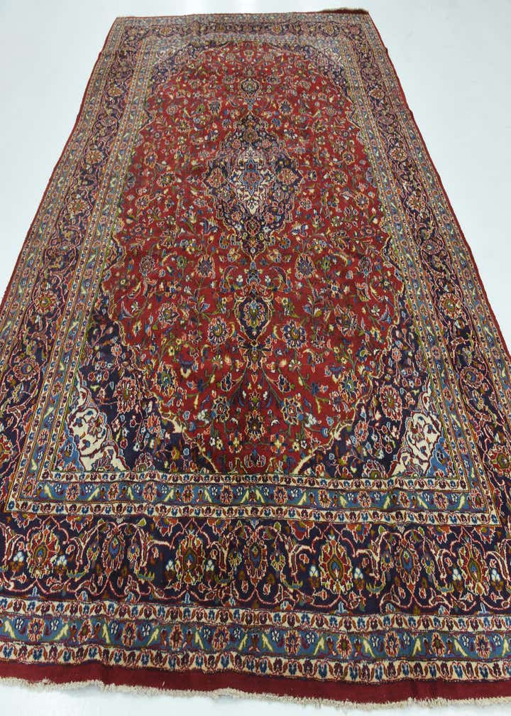 9' 10 x 12' 8 Hand Knotted Mashad Persian Wool Rug