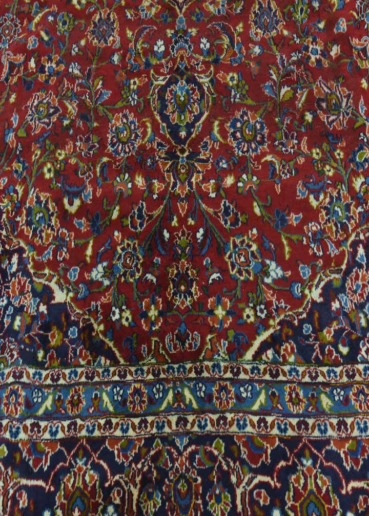 9' 10 x 12' 8 Hand Knotted Mashad Persian Wool Rug