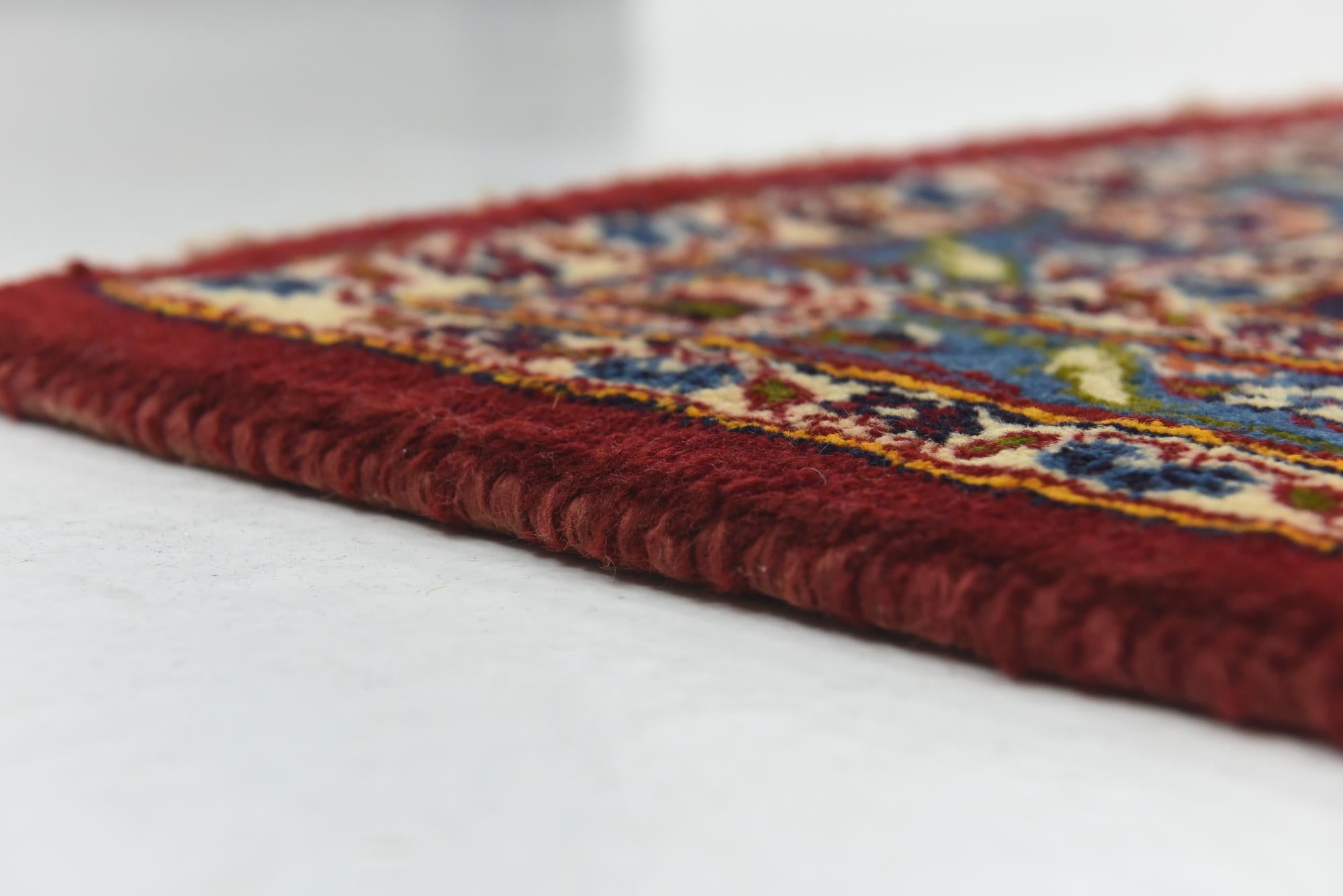 9' 10 x 12' 8 Hand Knotted Mashad Persian Wool Rug