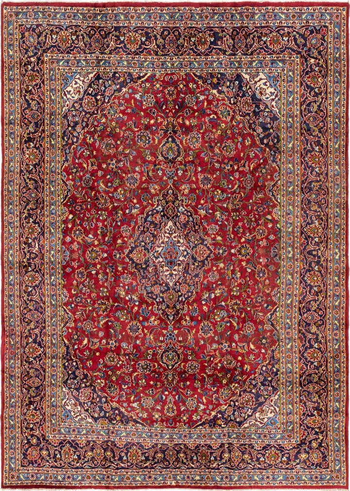 9' 10 x 12' 8 Hand Knotted Mashad Persian Wool Rug