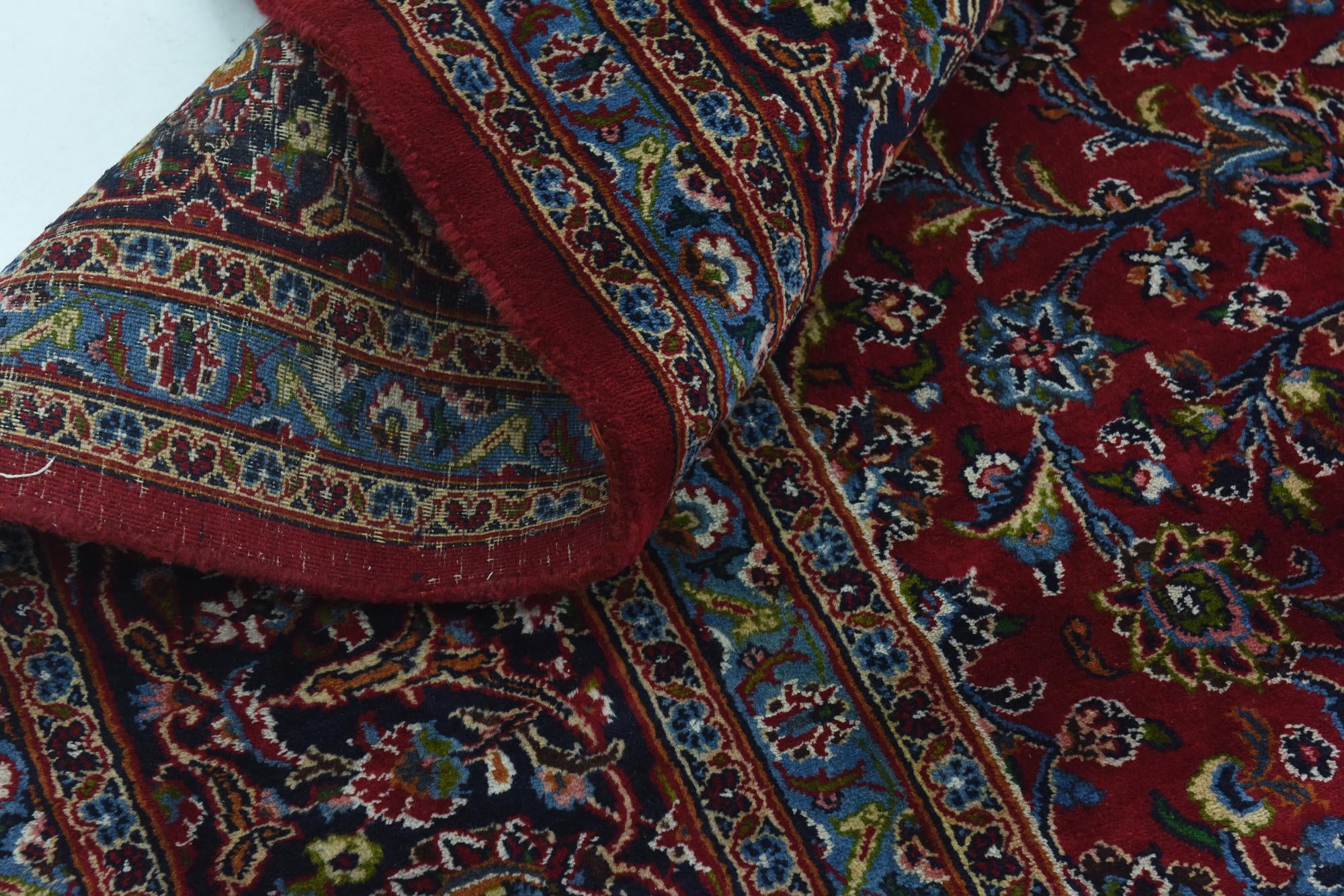9' 10 x 12' 7 Hand Knotted Mashad Persian Wool Rug