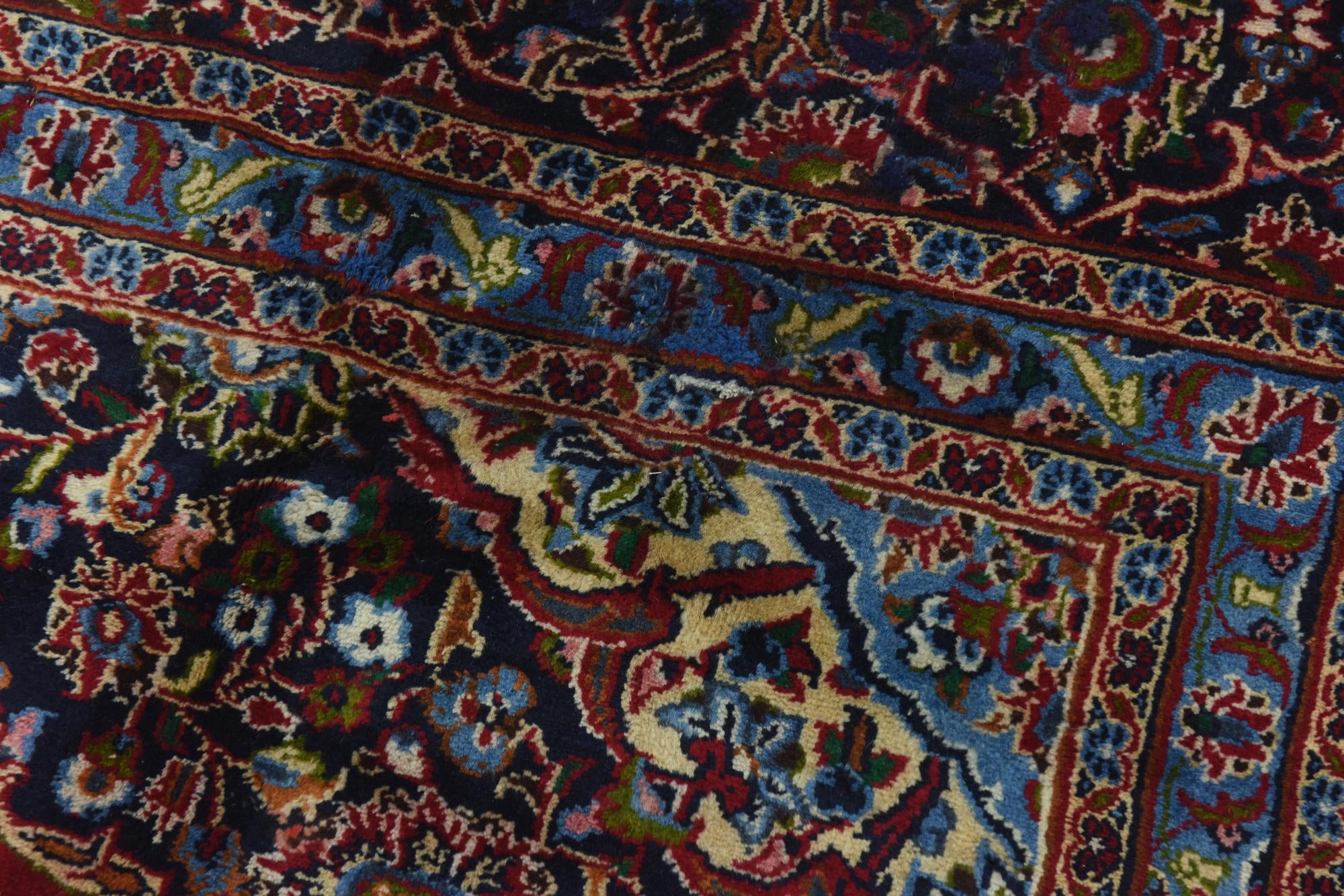 9' 10 x 12' 7 Hand Knotted Mashad Persian Wool Rug