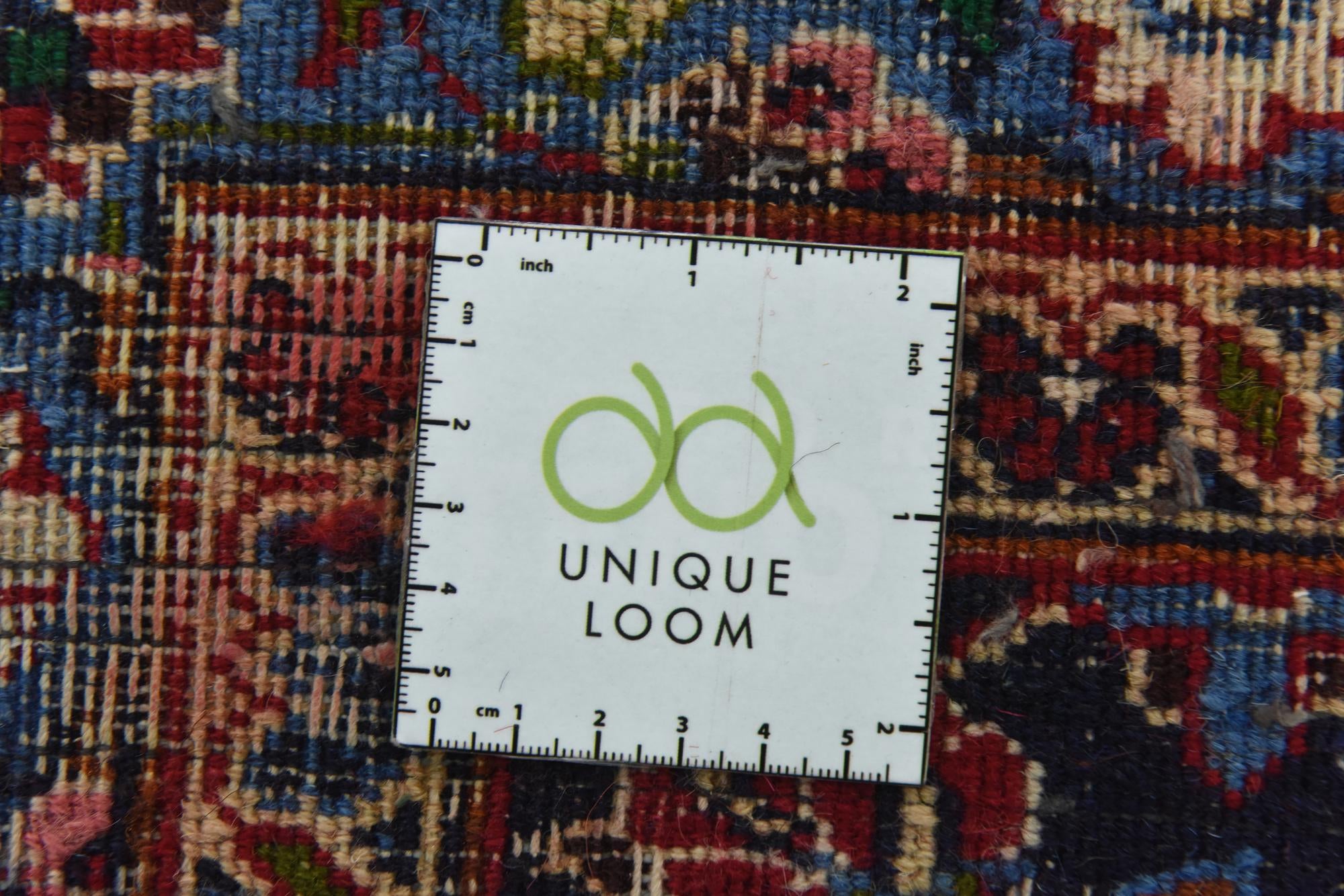 9' 10 x 12' 7 Hand Knotted Mashad Persian Wool Rug