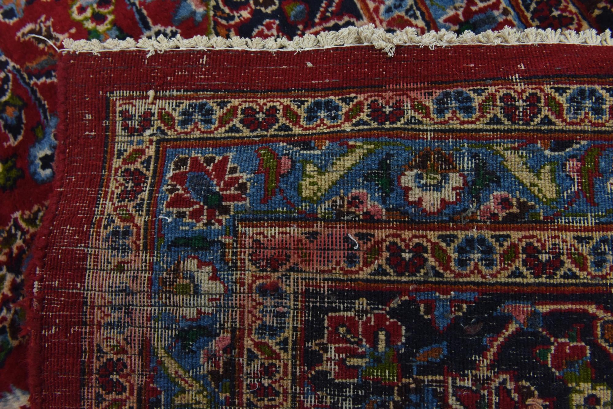 9' 10 x 12' 7 Hand Knotted Mashad Persian Wool Rug