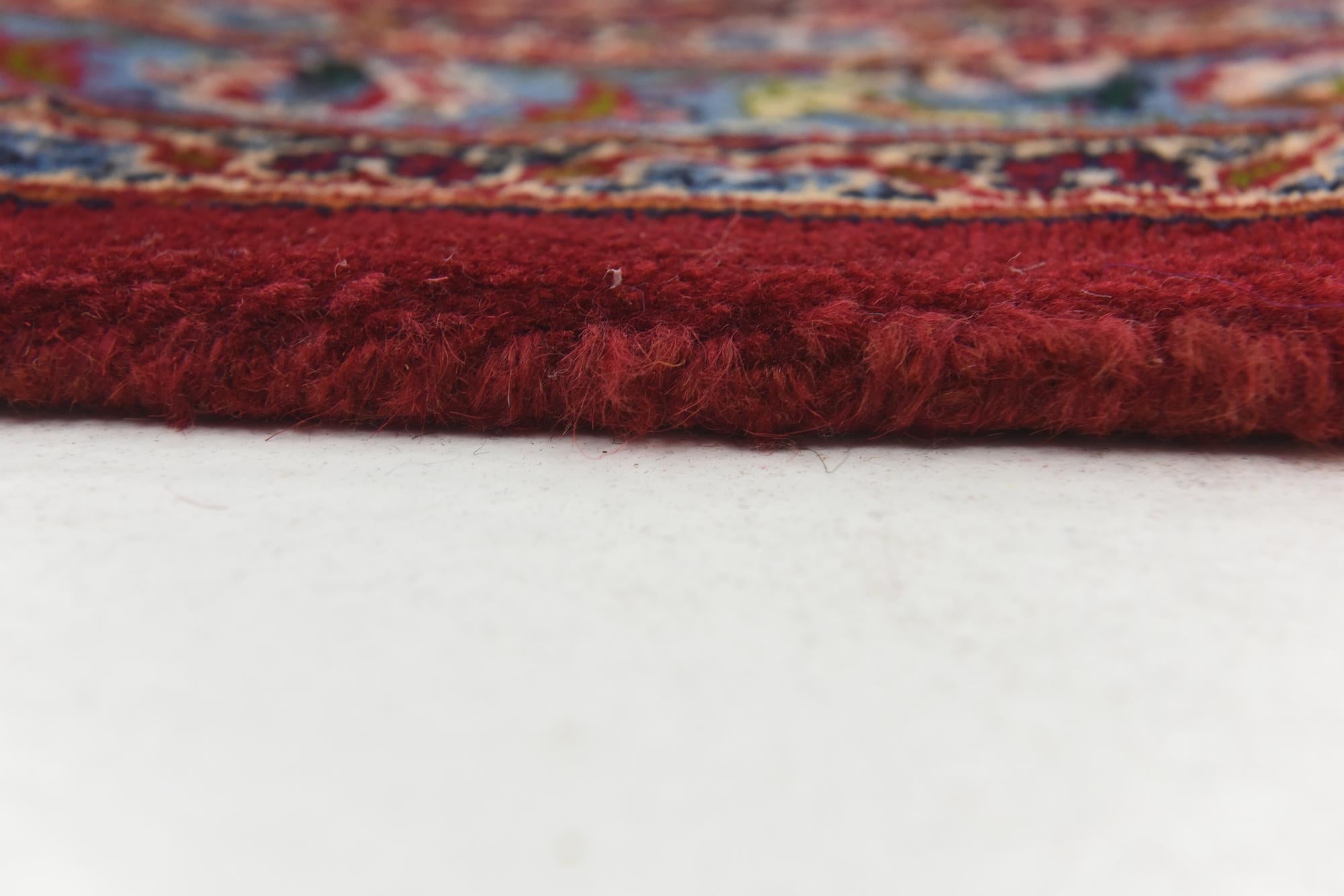 9' 10 x 12' 7 Hand Knotted Mashad Persian Wool Rug