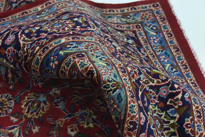 10' x 12' 8 Hand Knotted Mashad Persian Wool Rug