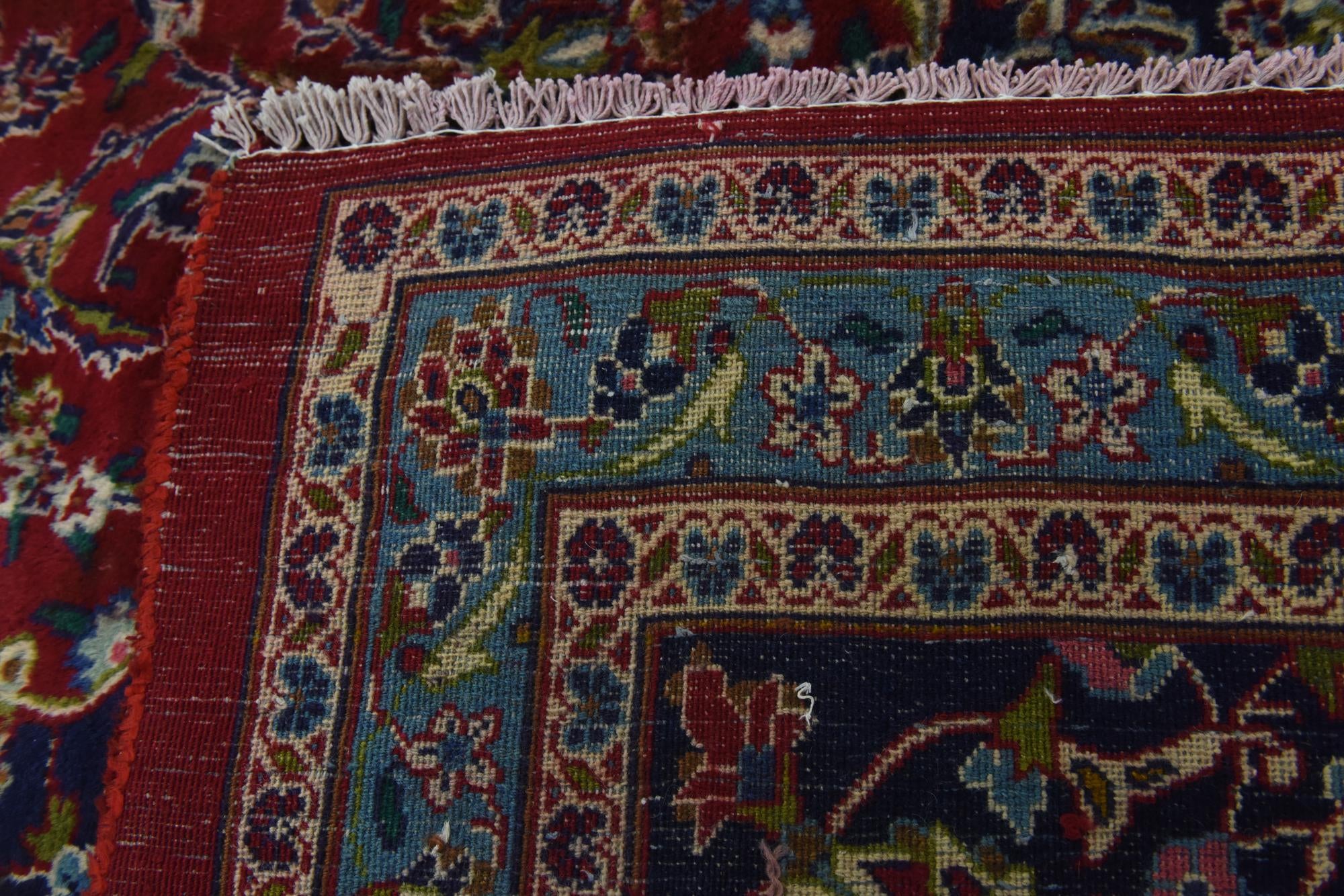 10' x 12' 8 Hand Knotted Mashad Persian Wool Rug
