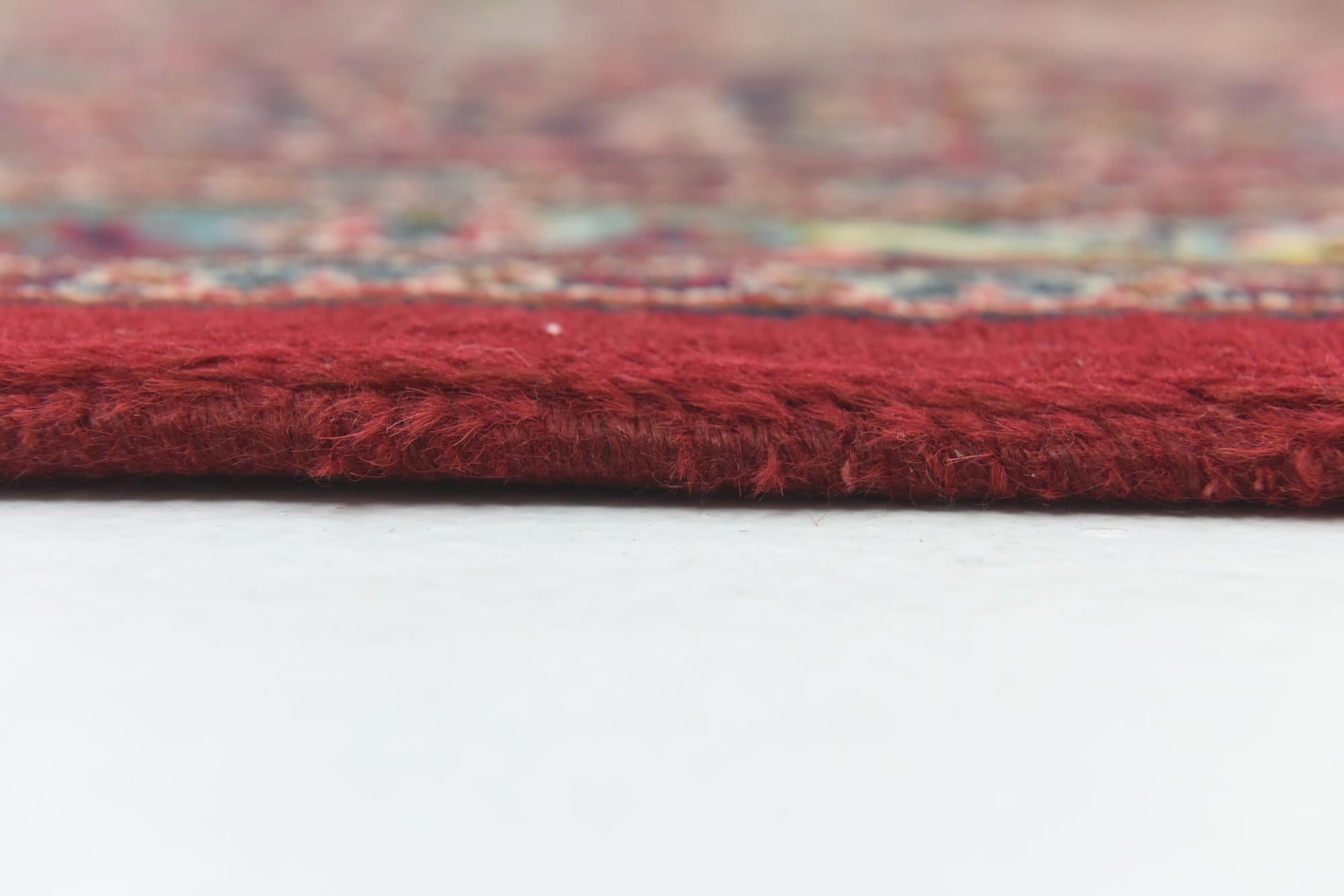 9' 8 x 12' 6 Hand Knotted Mashad Persian Wool Rug