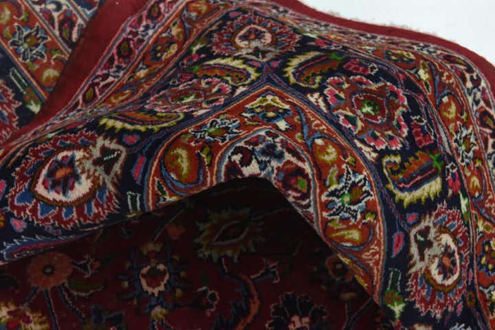 9' 10 x 12' 9 Hand Knotted Mashad Persian Wool Rug