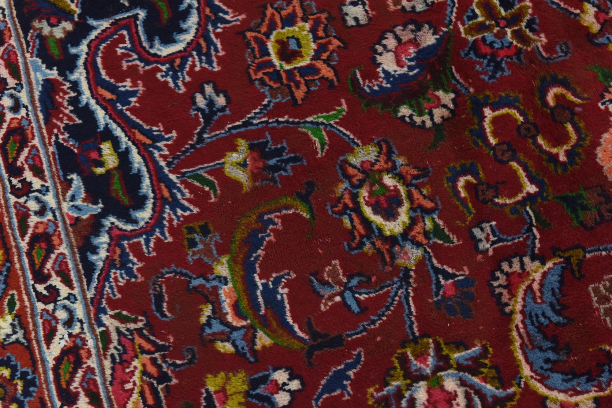 9' 10 x 12' 9 Hand Knotted Mashad Persian Wool Rug