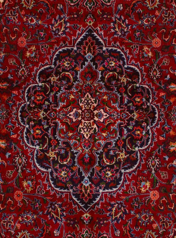 9' 10 x 12' 9 Hand Knotted Mashad Persian Wool Rug