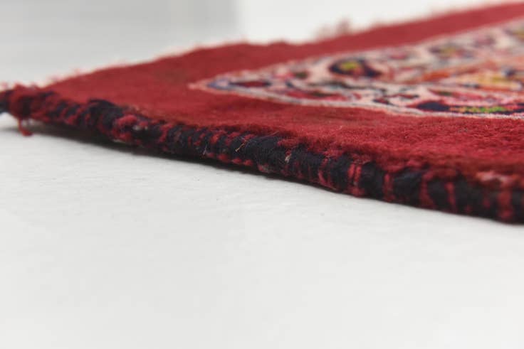 Detail image of 9' 10 x 12' 9 Hand Knotted Mashad Persian Wool Rug