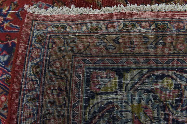9' 8 x 12' 6 Hand Knotted Mashad Persian Wool Rug