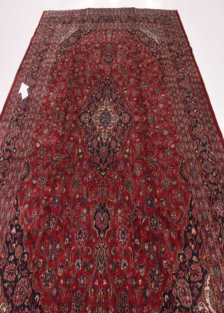 9' 9 x 12' 8 Hand Knotted Mashad Persian Wool Rug
