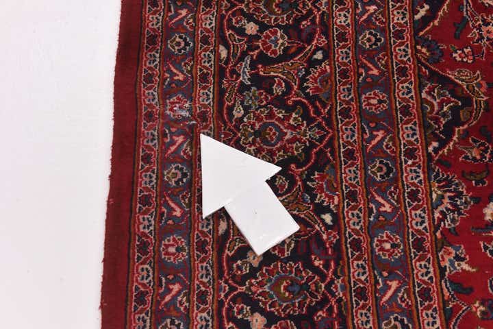 9' 9 x 12' 8 Hand Knotted Mashad Persian Wool Rug