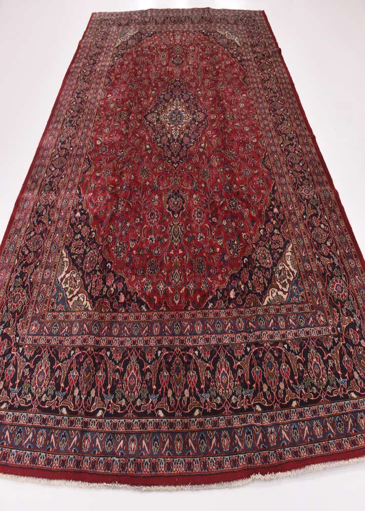 9' 9 x 12' 8 Hand Knotted Mashad Persian Wool Rug