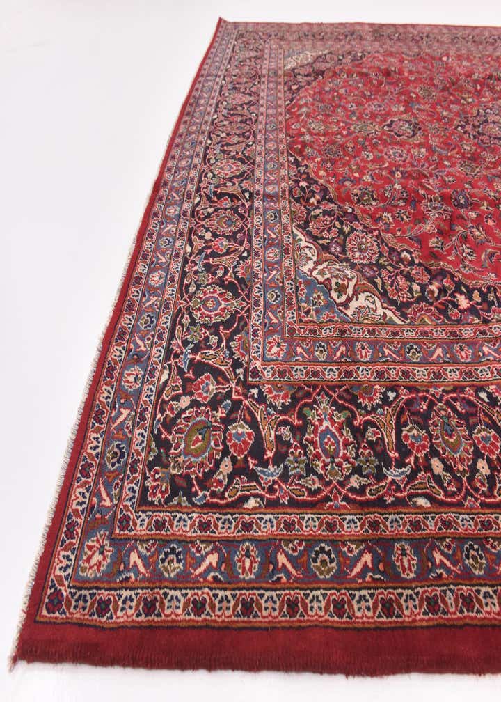 9' 9 x 12' 8 Hand Knotted Mashad Persian Wool Rug