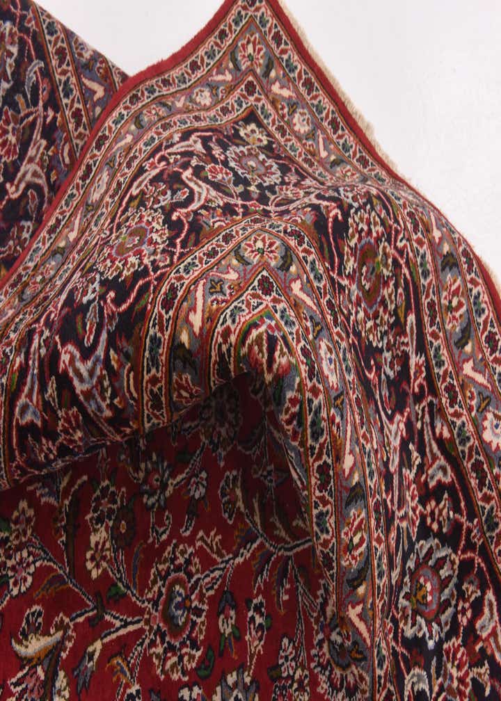 9' 10 x 13' Hand Knotted Mashad Persian Wool Rug