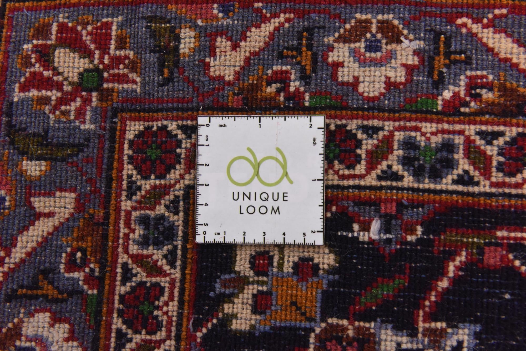 9' 10 x 13' Hand Knotted Mashad Persian Wool Rug