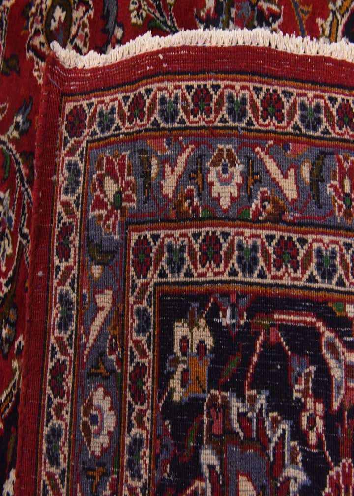 9' 10 x 13' Hand Knotted Mashad Persian Wool Rug