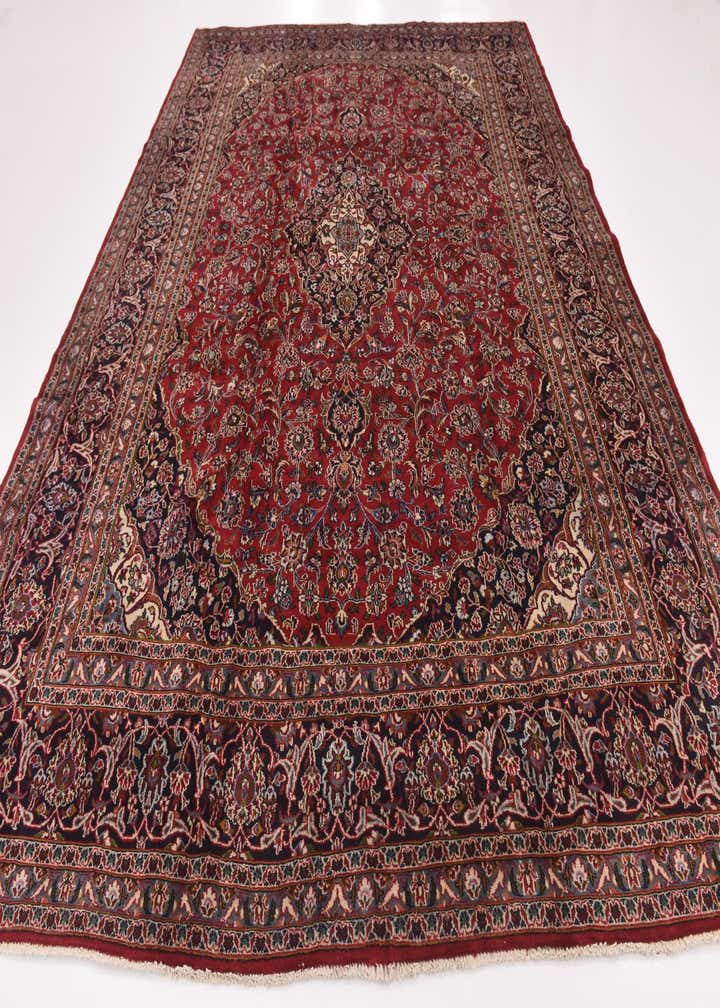 9' 10 x 13' Hand Knotted Mashad Persian Wool Rug