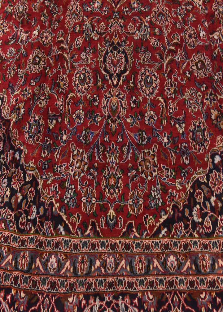 9' 10 x 13' Hand Knotted Mashad Persian Wool Rug