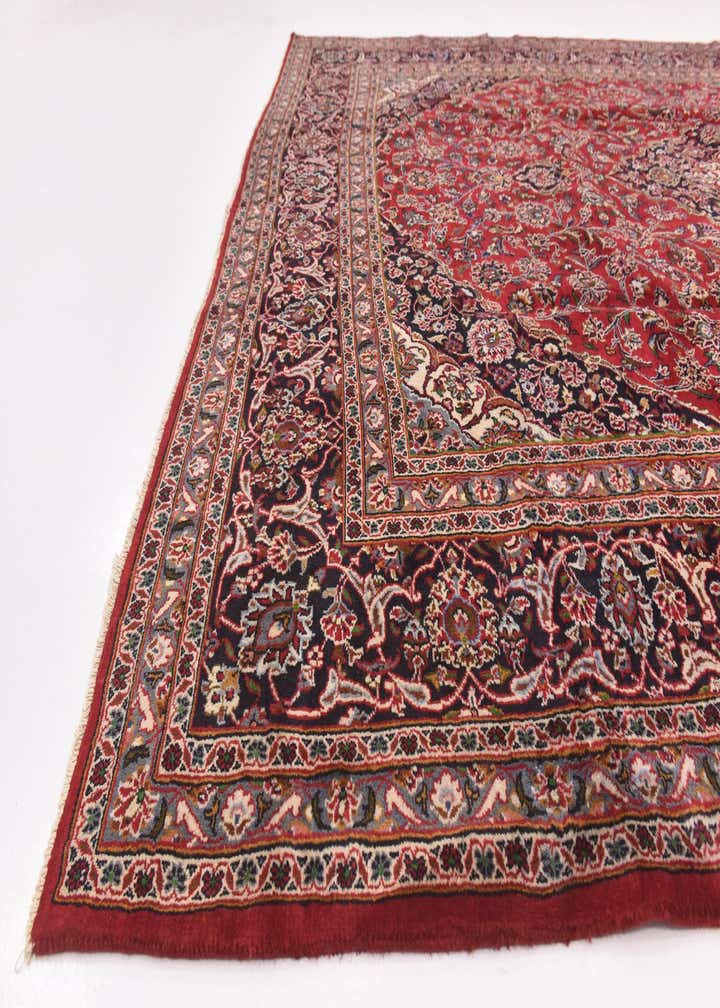 9' 10 x 13' Hand Knotted Mashad Persian Wool Rug