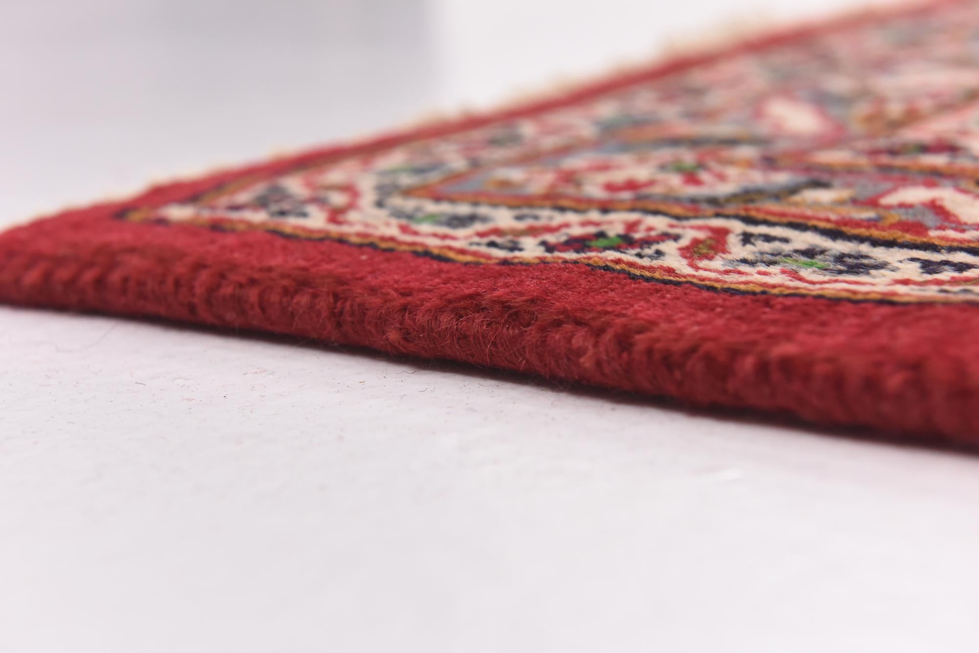 9' 10 x 13' Hand Knotted Mashad Persian Wool Rug
